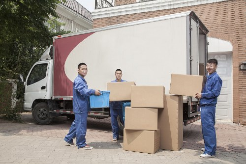 Professional removals team helping with a house move in West Wimbledon