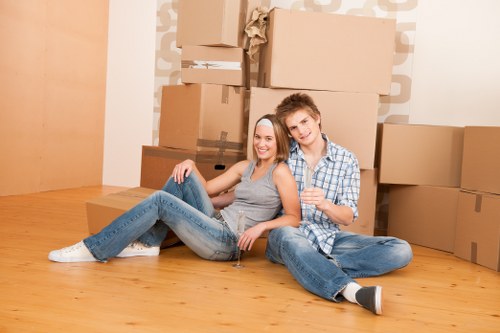 Closing image concept showing a safe and well-organised removals operation