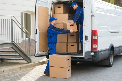 House movers preparing a Westwimbledon home removal