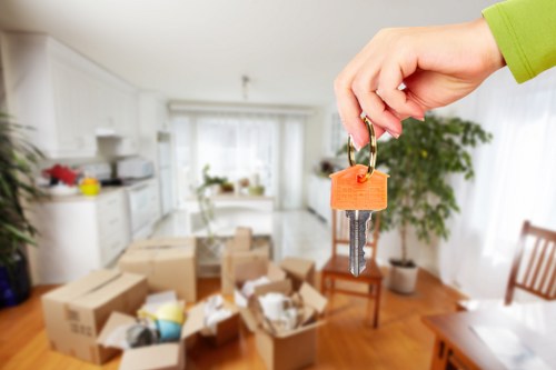 Careful packing and loading for a West Wimbledon removal process