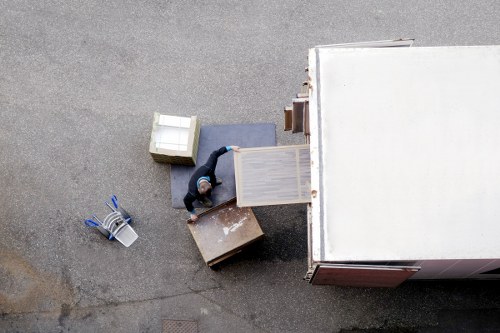 Household items being loaded into a van for a Westwimbledon move