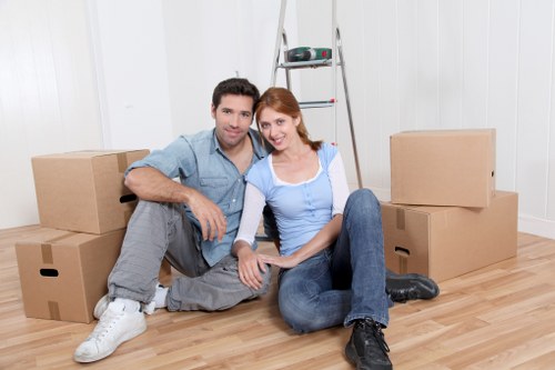 Local moving team navigating residential access in Westwimbledon