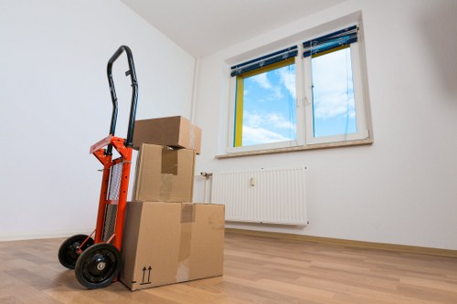 Waste and unwanted items being sorted for lawful disposal