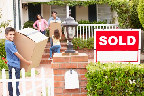 Movers handling a small flat move in West Wimbledon